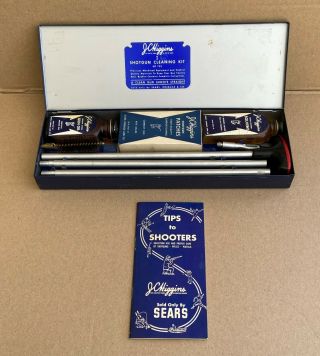 Vintage Old Sears Firearm Gun Hunting Shooting J.  C.  Higgins Shotgun Cleaning Kit
