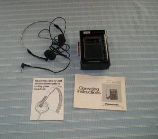 Vintage Panasonic Rx - Sr39 Black Portable Stereo Am/fm Radio Cassette Recorder