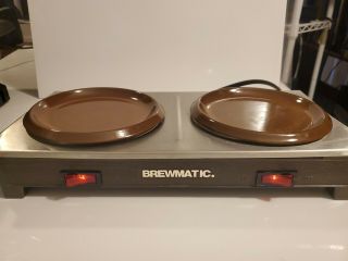 Vintage Brewmatic Coffee Warmer.  2 Heat Plates.