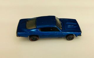 Vintage Redline Hot Wheels Blue Custom Barracuda 1967 Usa
