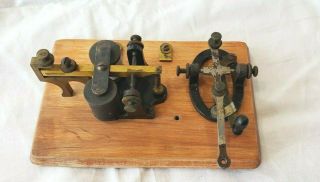 Vintage Telegraph Key & Sounder By J.  H.  Bunnell & Co.