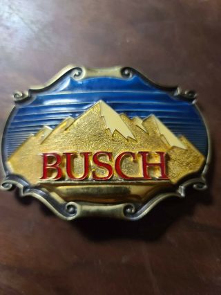 1980 Anheuser Busch Belt Buckle Beer Vintage Rare Raintree Gold No Box
