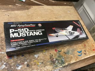 Mrc Union Bentom Models P - 51 Mustang ￼ Vintage Foam Model Airplane F/f Or R/c