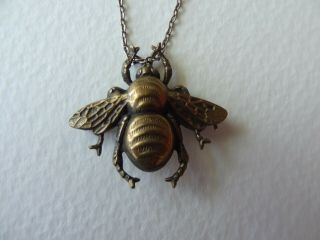 Lovely Rare Vintage Circa 1940s Signed Joseff Of Hollywood Bee Pin Necklace