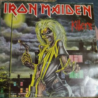 Vintage Iron Maiden Killers 1981 Emi Records Greece 33 Rpm Vinyl Lp Recored