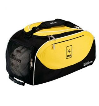 Rare Wilson Avp Player Duffle Bag Travel Beach Volleyball Vtg Yellow