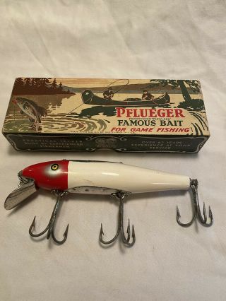 Vintage Pflueger Famous Bait Fishing Lure 9596
