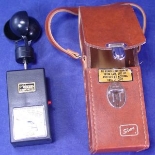 Vintage Simms Model Btk Anemometer Series 883 In Leather Case