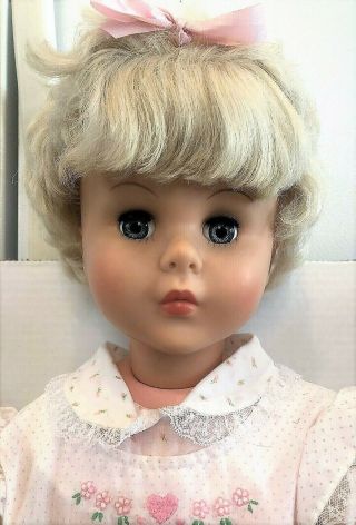 Vintage Patti Playpal Companion Doll Platinum Blonde Clone 32 " Unmarked 1960 