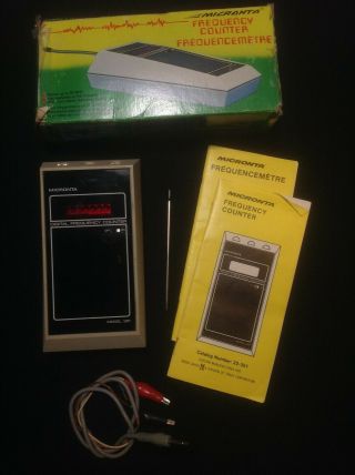 Vintage Micronta Frequency Counter - Made In Us For Tandy (radio Shack)