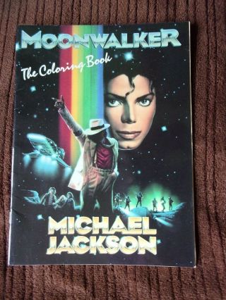 Vintage Michael Jackson Moonwalker Coloring Book 1989,  First Edition,