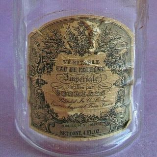 Vintage Guerlain Glass Bee Bottle Veritable Eau de Cologne Imperiale 4 oz 5 