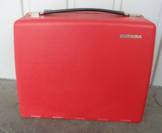 Vintage Bernina 807 Red Hard Carrying Case Only Cover
