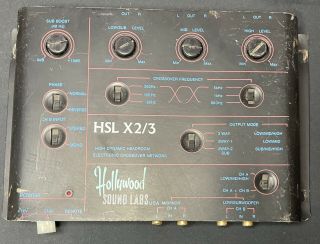 Vintage Hollywood Sound Labs Hsl X2/3 ? Power Amplifier Car Radio Mixer Audio ?