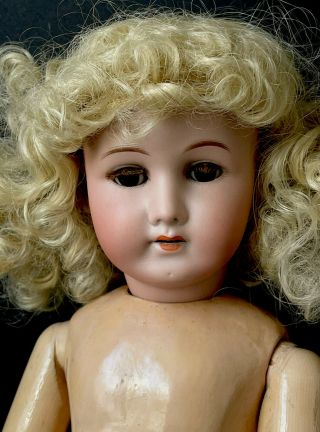 Antique 22” Goebel German Doll Bisque Head Composition Body B3 - For Repair