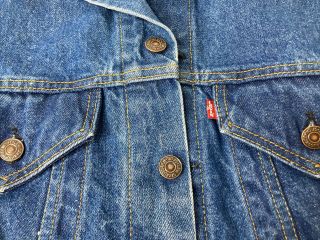 Vintage Levi ' s Denim Blue Jean Jacket Size Medium USA Made In USA WPL423 2