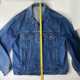 Vintage Levi ' s Denim Blue Jean Jacket Size Medium USA Made In USA WPL423 3