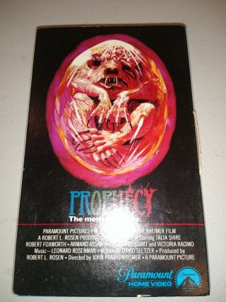 Rare Vtg Htf Prophecy Monster Movie Beta Betamax Tape Not Vhs Horror Halloween