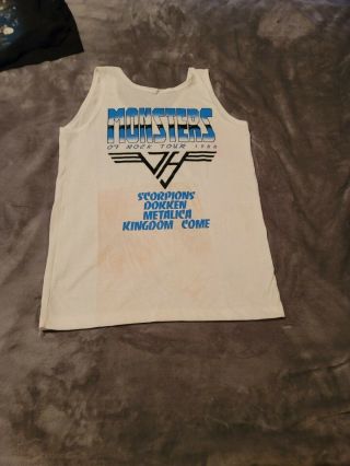 Vintage 1998 Monsters Of Rock T - Shirt T48 Van Halen Metallica Scorpions