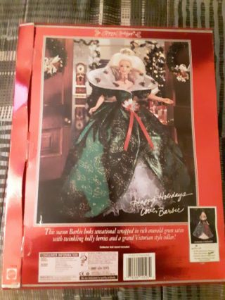 Happy Holidays Special Edition 1995 Collectible Barbie Doll In Orig Box
