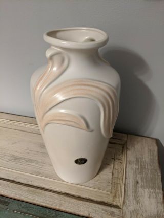 Harris Pottery Of Chicago Floral Vase Large Vintage Earthen