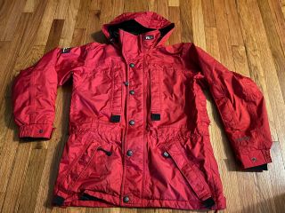 Vintage 90s Polo Sport Ralph Lauren Goretex Parka Jacket Size M Red Ski Snow