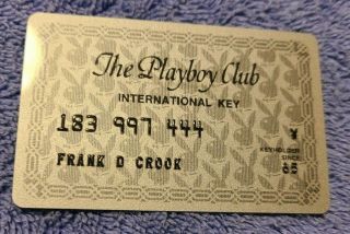 Vintage Undated The Playboy Club International Key Card
