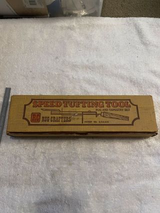 Vintage Rc Rugcrafters Speed Tufting Tool