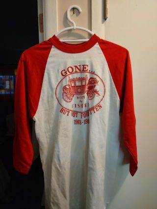 Vintage Fisher Body T Shirt,  Detroit Gm Automotive Memorabilia,  Medium Size