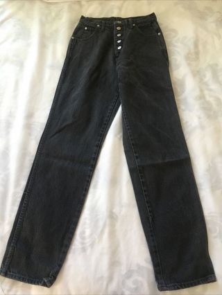 Vintage Wrangler Bareback Black High Rise Straight Leg Jeans Women’s Size 9/10