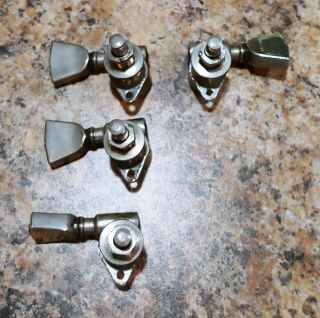 Vintage 1970 Gibson Nickel Grover Rotomatic Tuners (4) For Sg