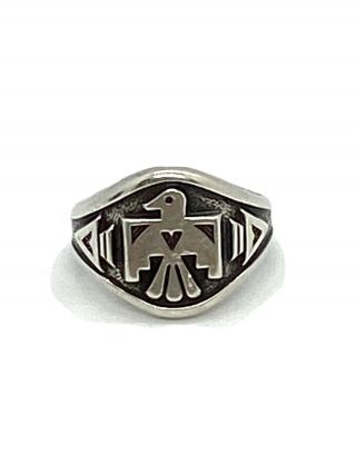 Vintage Taxco Mexico Sterling Silver Ring Sz 5.  75
