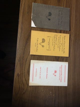 3 Vintage Order Of The Rainbow For Girls Freemasons Books