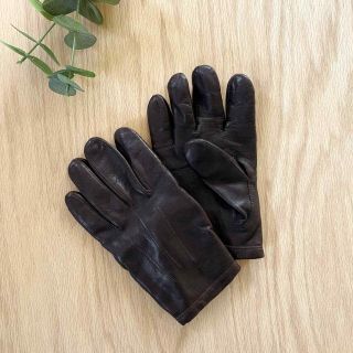 Vtg 90s Christian Dior Cashmere Lined Deerskin Leather Gloves Large