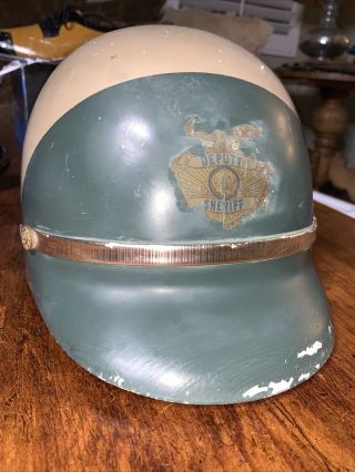 Vintage Bell Toptex California Deputy Sheriff Motorcycle Helmet