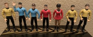 1992 Classic Star Trek Loose Figure Set: Kirk,  Spock,  Mccoy,  Sulu And More