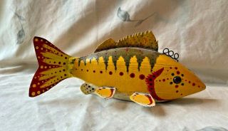 Minnesota Folk Art Fish Decoy Kirk Schnitker