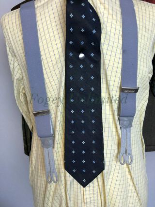 Vintage Trouser Braces (suspenders) With Braid Runners (ends)