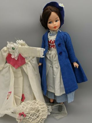 Vintage 1964 Walt Disney Mary Poppins Doll Horseman,  White Outfit