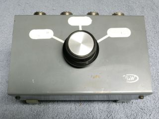 Vintage B&w Coax Switch 3 Posistion