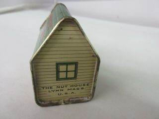 VINTAGE ADVERTISING THE NUT HOUSE PEANUTS MINI CANISTER TIN 643 - D 3