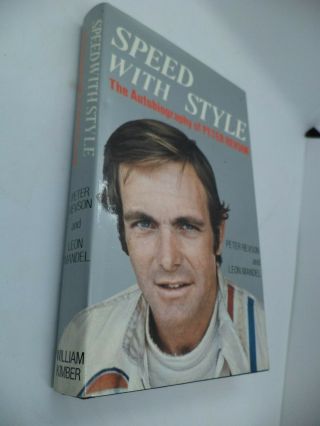 Speed With Style Old Vintage Biography Book Peter Revson Car Racing Driver F1