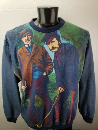 90s Vintage All Over Print Golf Sweatshirt Grand Slam Made In Usa Mens Xl Unique