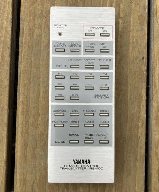 Vintage Yamaha Remote Control Transmitter Rs - 100