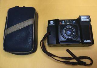 Vintage Minolta Talker Af 35mm 1:2.  8 Point & Shoot Film Camera