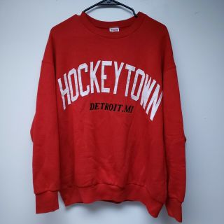 Vintage Detroit Red Wings Hockeytown 90s Crewneck Sweatshirt Size Men’s Xl