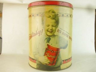 43345 Old Vintage Retro Kitsch Tin Can Sweet Candy Toffee Thorne 