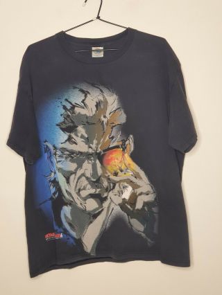 Vintage Metal Gear Solid 4 Tactical Shirt Size Large Video Game Promo