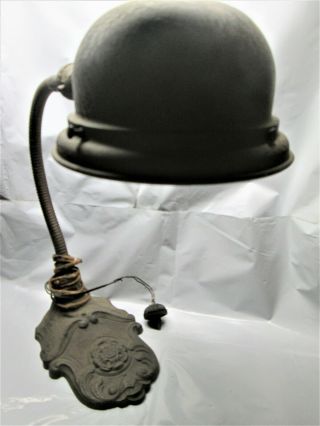 Vintage Goose Neck Table Lamp With Ornate Base
