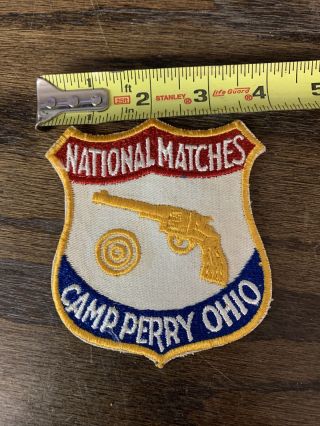 National Matches Camp Perry Ohio Patch Vintage